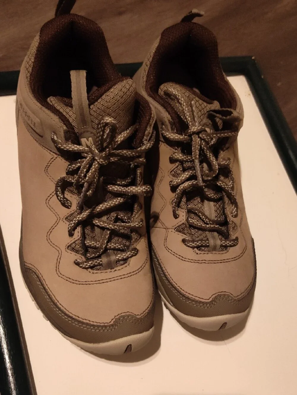 Merrell Women's Taupe and Brown Trail Walking Shoes